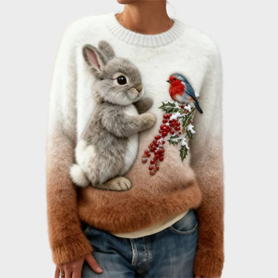 Lucy | Festive Rabbit Jumper