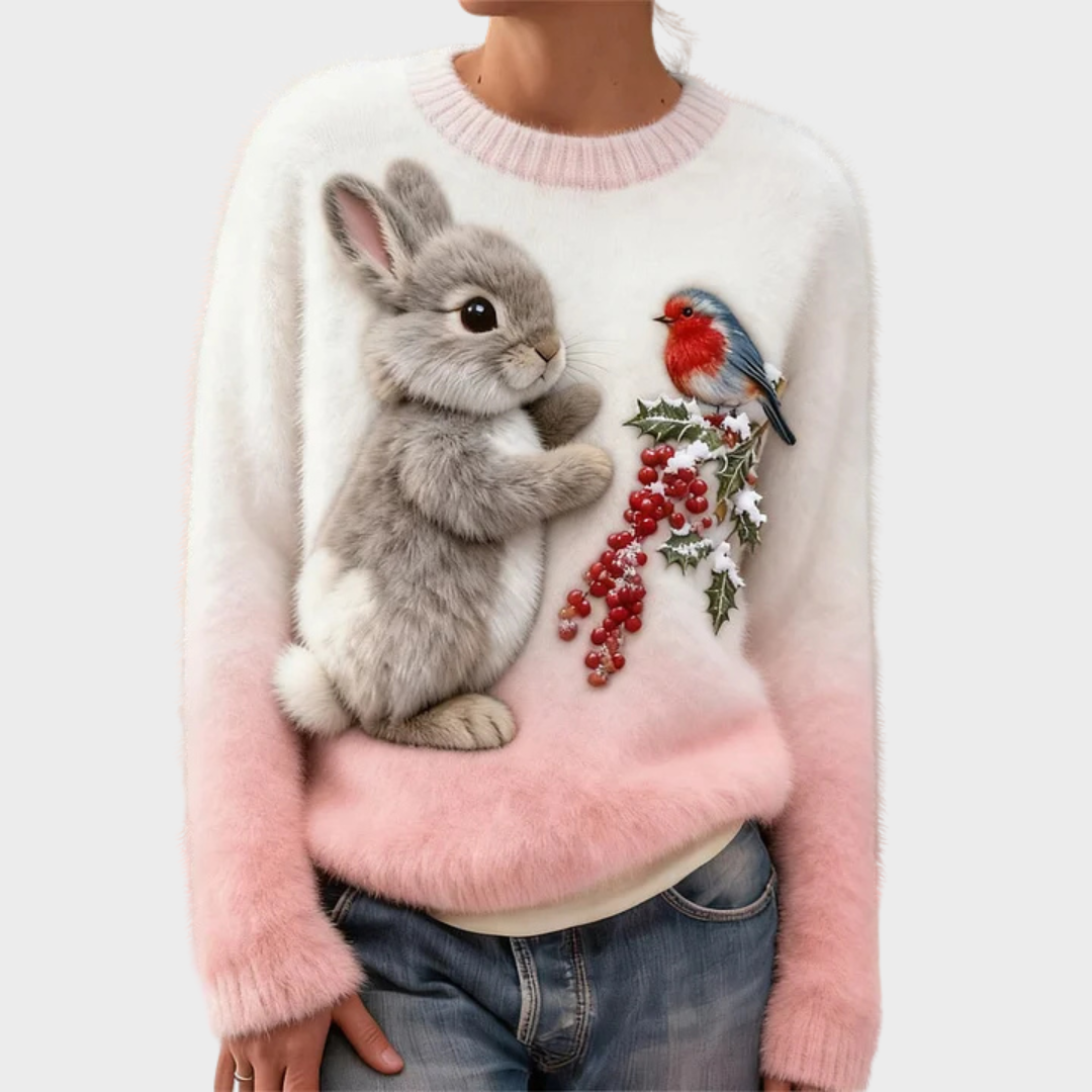 Lucy | Festive Rabbit Jumper