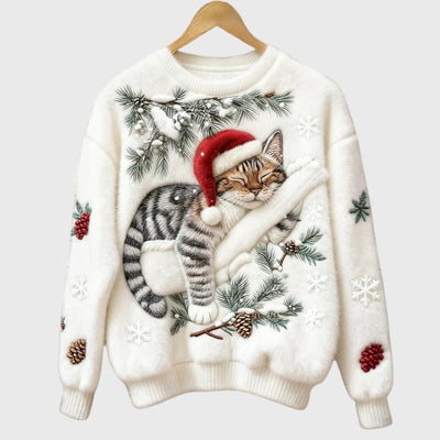Stefany | Festive Cat Jumper