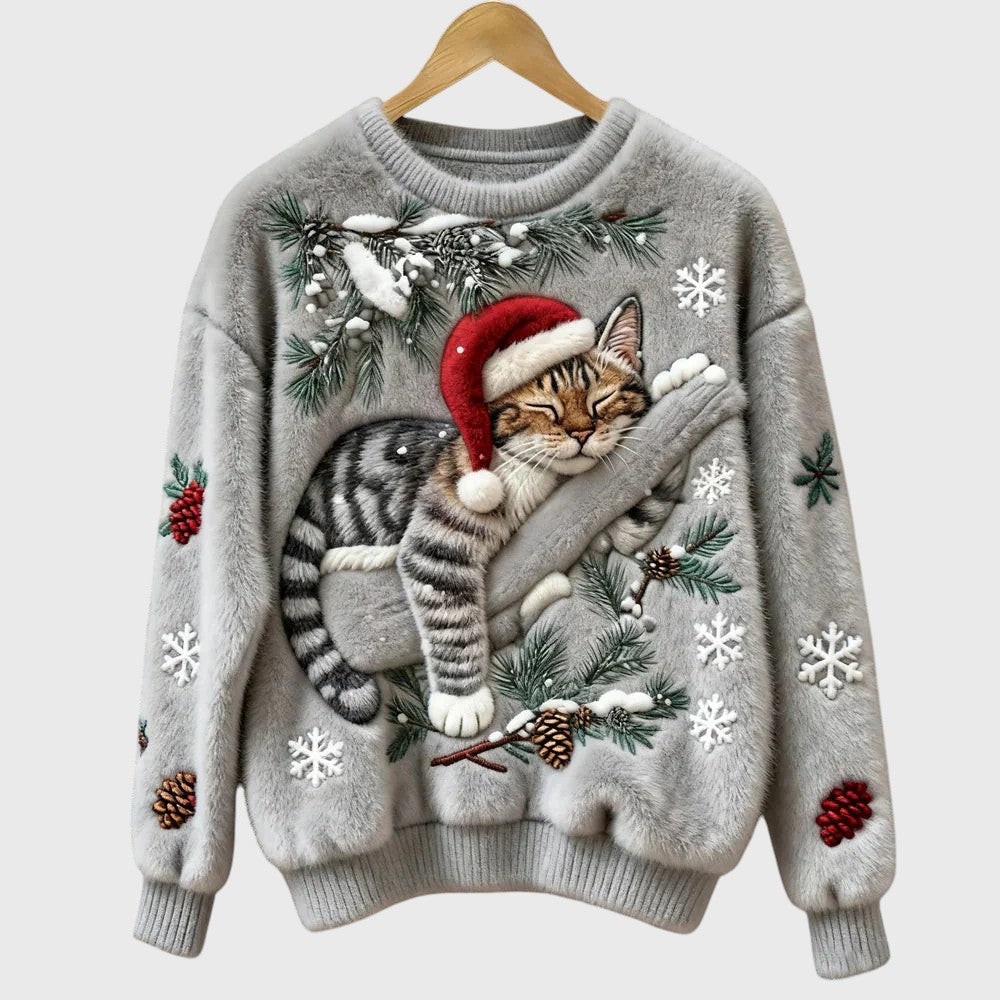 Stefany | Festive Cat Jumper