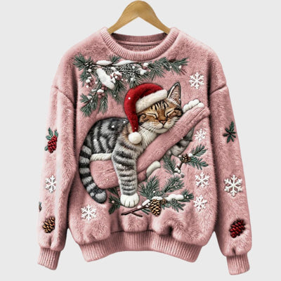 Stefany | Festive Cat Jumper